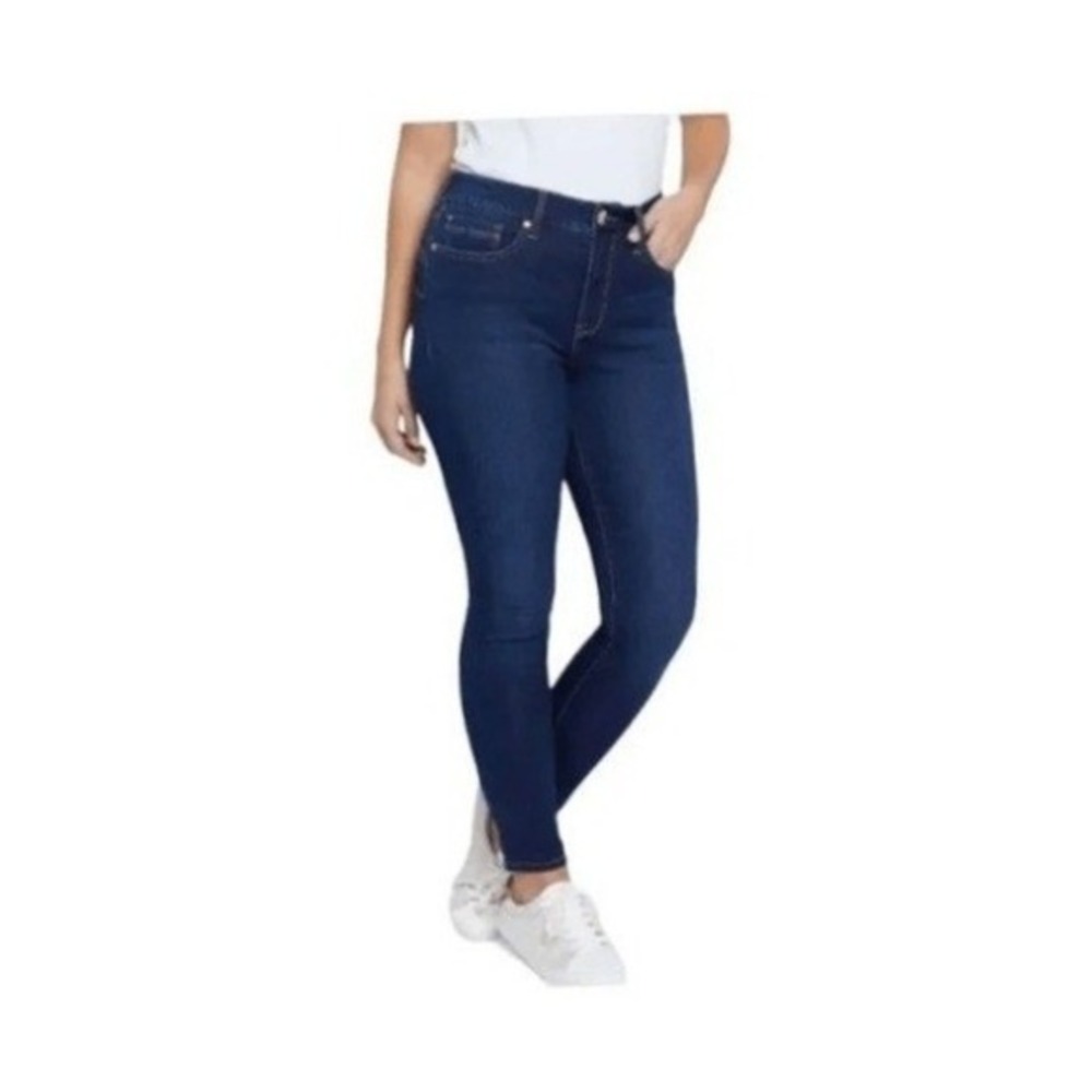 Seven7 Jeans Blue Booty Shaper High Rise‎ Legging Jeans Dark Wash Denim 10